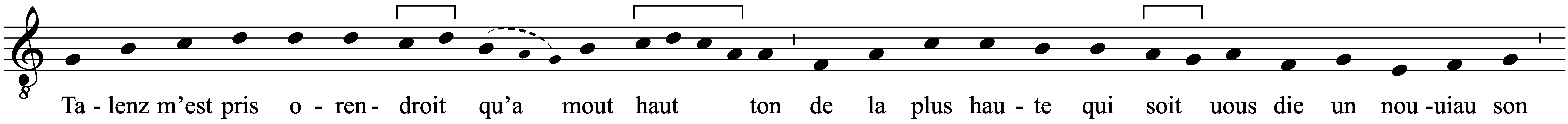 Work musical notation